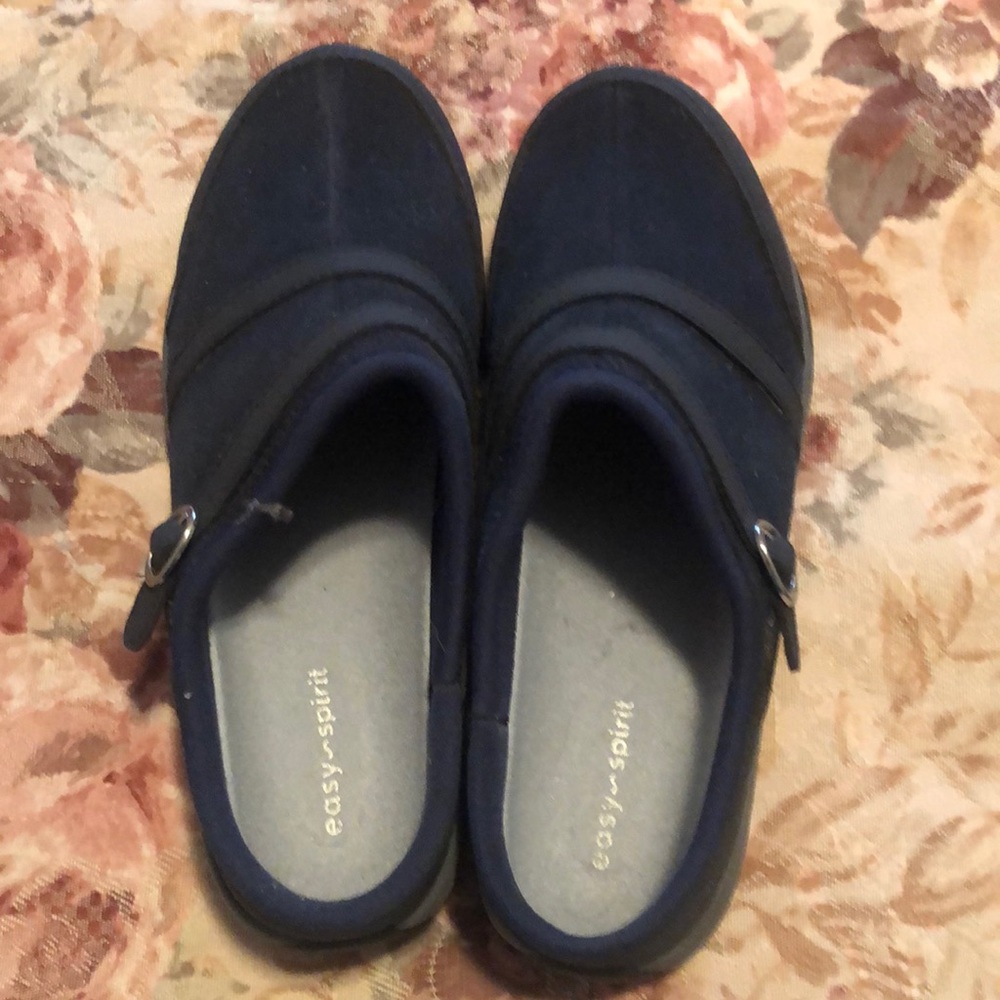 Easy Spirit Equinox Mule - Navy Suede 8 wide